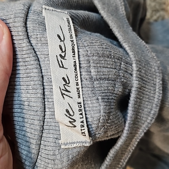 Free People Grey Ribbed Tank - Picture 2 of 3